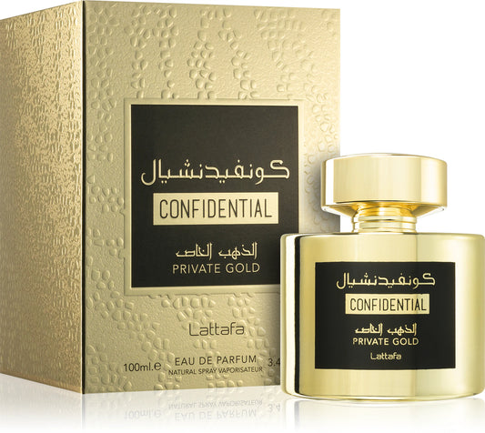 Confidential Private Gold EDP 100ml di Lattafa