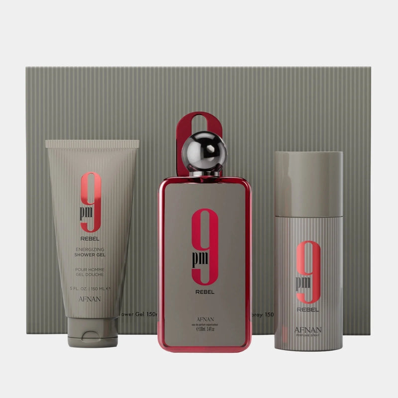 Afnan 9PM Rebel - EDP 100 ml+deodorant spray 150 ml+shower gel 150 ml