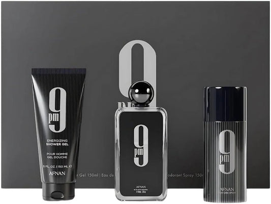 Afnan 9PM Gift Set - Speziato e Vanigliato | Uomo Eau de Parfum 100ml