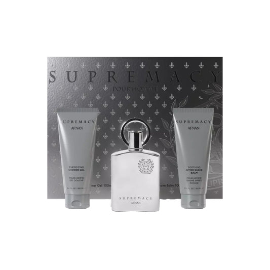 Afnan Supremacy Silver Gift Set - Fruttato e Legnoso | Uomo Eau de Parfum 100ml